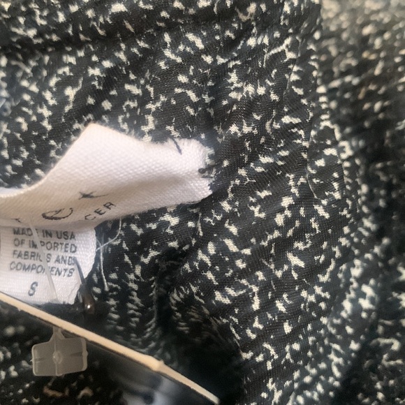 Anthropologie Velvet by Graham & Spencer Black Print One Shoulder Shift Dress S - Picture 13 of 16